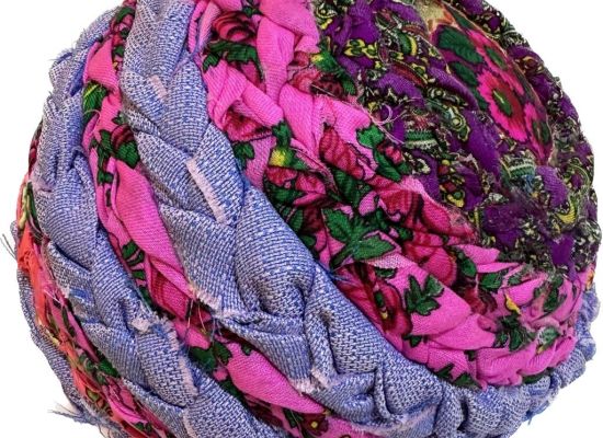 Prayer of Day Twenty Work Size: 70 cm Medium: Gold paper and hand sewing on fabric